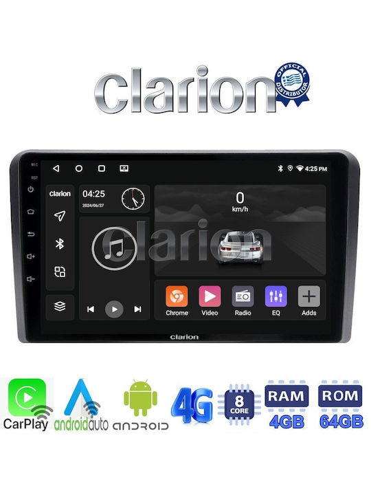 Clarion Ηχοσύστημα Αυτοκινήτου για Ford Transit / Tourneo 2018 (Bluetooth/USB/WiFi/GPS/Apple-Carplay/Android-Auto) με Οθόνη Αφής 9"