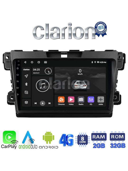 Clarion Sistem Audio Auto pentru Mazda CX-7 2006> (Bluetooth/USB/WiFi/GPS/Apple-Carplay/Android-Auto) cu Ecran Tactil 9"