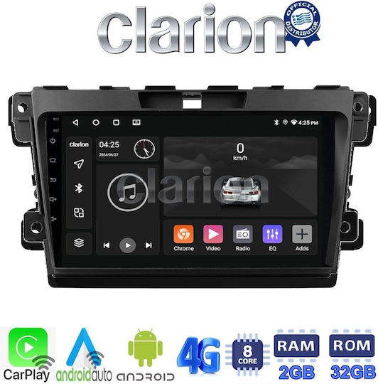 Clarion Car Audio System for Mazda CX-7 2006> (Bluetooth/USB/WiFi/GPS/Apple-Carplay/Android-Auto) with Touch Screen 9"