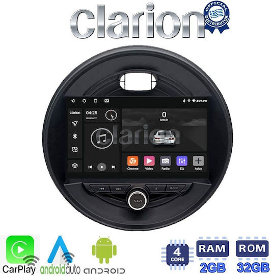 Clarion Car Audio System for Mini Cooper / Clubman 2015> (Bluetooth/USB/WiFi/GPS/Apple-Carplay/Android-Auto) with Touch Screen 9"