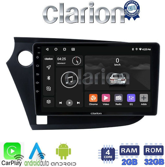 Clarion Auto-Audiosystem für Honda Einblick 2009>2014 (Bluetooth/USB/WiFi/GPS/Apple-Carplay/Android-Auto)