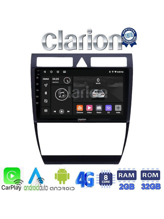 Clarion Car Audio System for Audi A6 1998 > 2004 (Bluetooth/USB/WiFi/GPS/Apple-Carplay/Android-Auto) with Touch Screen 9"