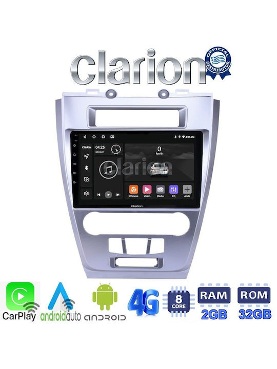 Clarion Auto-Audiosystem für Ford Vereinigung 2012>2017 (Bluetooth/USB/WiFi/GPS/Apple-Carplay/Android-Auto) mit Touchscreen 9"
