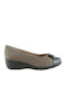 Synthetic Leather Ballerinas Brown