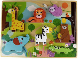 Ξύλινο Παιδικό Puzzle Chunky Puzzle Pet για 12+ Ετών 8pcs Tooky Toys