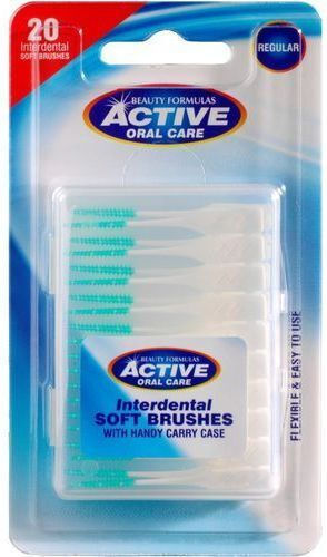 Active Oral Care Soft Brushes Μεσοδόντια Βουρτσάκια Λευκά 20τμχ