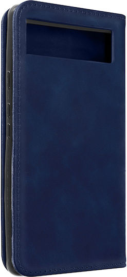 Wallet Folio Case Google Pixel 6a Card Holder Soft-touch Blue