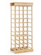 Costway Επιδαπέδια Κάβα Ποτών Ξύλινη Μπεζ 46.5x27.5x113εκ.