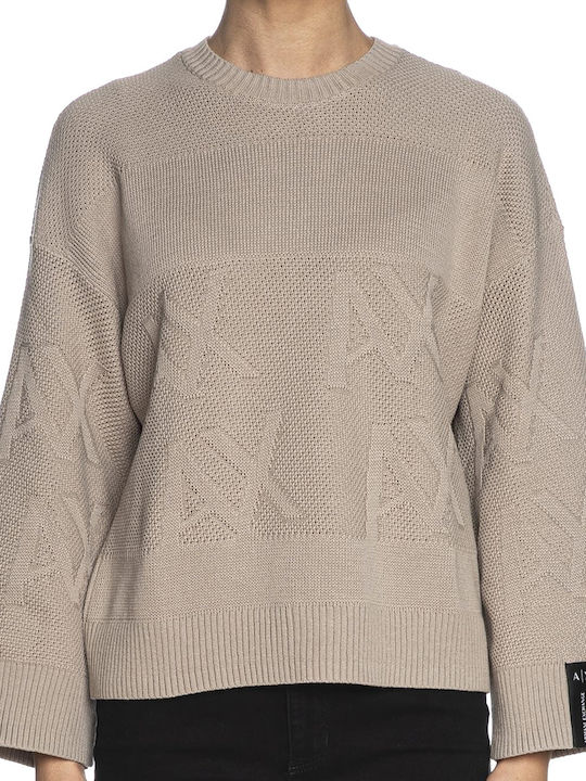 Armani Exchange Damen Pullover Beige