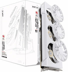 XFX Radeon RX 7800 XT 16GB GDDR6 Quicksilver Magnetic Air Arctic White Κάρτα Γραφικών