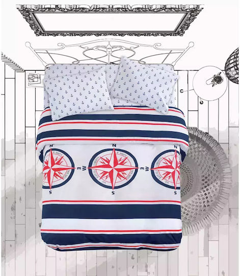 Makis Tselios Home Комплект Пухено Куинсайз 220x240бр Многоцветен 3бр