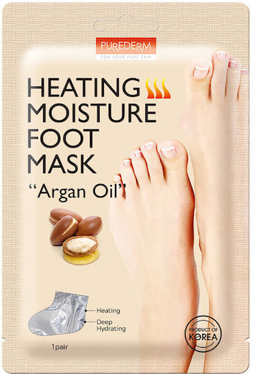 Purederm Heating Moisture Foot Mask 1 Pair 2x17g Heating Foot Mask Sock Form