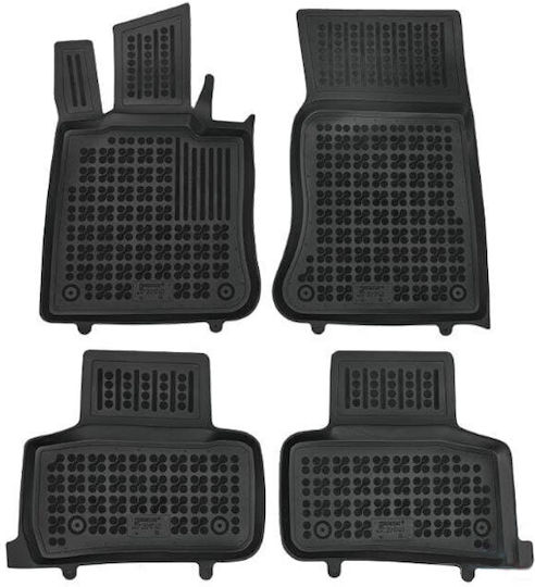 Rezaw Plast Set of Front and Rear Mats 4pcs Tray Type for Mercedes-Benz GLC 2022+ Black