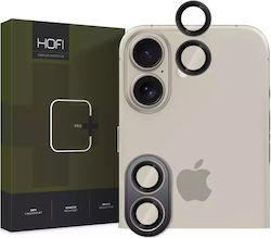 Hofi Camring Pro+ Προστασία Κάμερας Tempered Glass Μαύρο για το iPhone 16 / 16 Plus