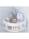 Bathlux Corner Wall Mounted Bathroom Shelf Plastic 25x19x10cm White