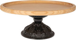 Iliadis Platou Decorativ Oval Lemn Neagră 1buc 33x22x13buc