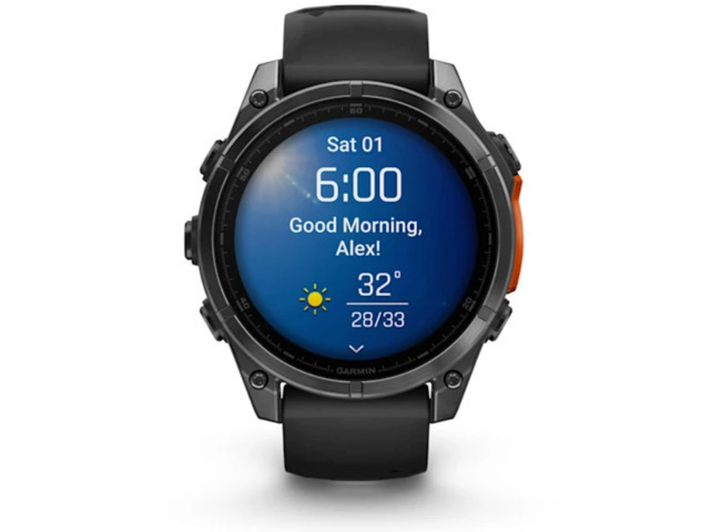 Garmin Fenix 8 Stainless Steel 47mm Αδιάβροχο Smartwatch με Παλμογράφο (Slate Grey With Black Silicone Band)