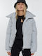 Women's Short Lifestyle Jacket for Winter Gray
