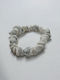 White Bone Bracelet with Acrylic Stones