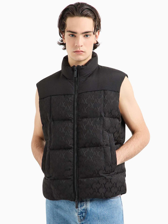 Armani Exchange Piumino Ärmellos Herren Jacke Puffer Schwarz