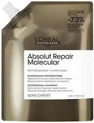 L'Oreal Professionnel Absolut Repair Molecular Refill Shampoos Reconstruction/Nourishment for Damaged Hair 500ml