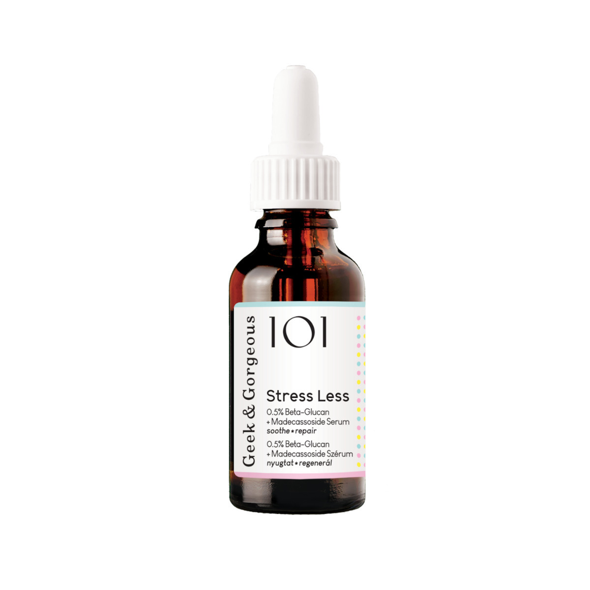 Geek & Gorgeous Stress Less Beta Glucan + Madecassoside 0.5% 30 Ml Ορός Μορφή Γέλης Β-γλ