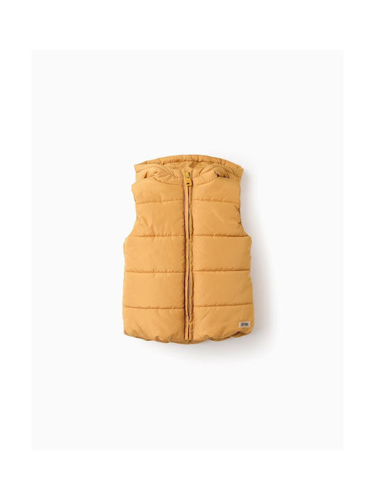 Zippy Kinderjacke Ärmellos mit Futter & Kapuze Yellow