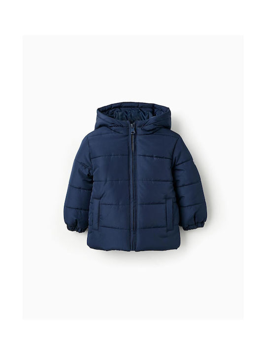 Zippy Kids Casual Jacket with Hood Blue