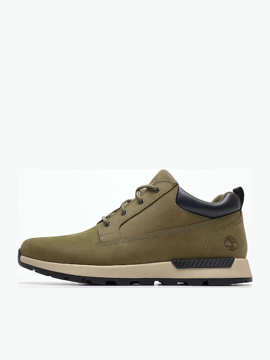 Timberland Leder Grün Herrenstiefel