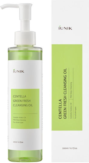 Iunik Centella Green Fresh Cleansing Oil 200ml Makeup Removal Oil Centella Asiatica