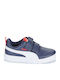 Courtflex V3 V Ps Παιδικά Sneakers με Σκρατς Navy Μπλε