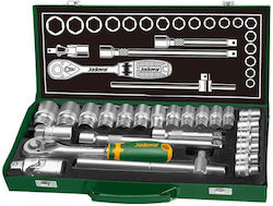 Jadever 400579 Ratschen- und Steckschlüssel-Set mit Kastanien und Haselnüssen Jadever 400579 Ratschen- und Steckschlüssel-Set mit Kastanien und Haselnüssen