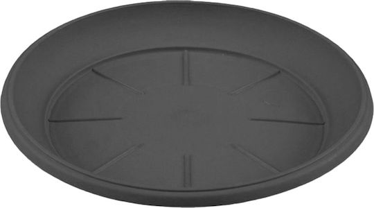 Et Plast Κνωσσός Πιάτο Γλάστρας Πλαστικό Γκρί 44x44εκ. 02.014.0539Pgrey