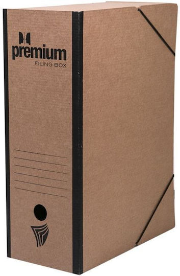 Premium Cutie de Arhivare cu Elastic 36x12x26cm. Negru 1buc