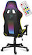 Huzaro Gaming Chair with Adjustable Armrests and RGB Lighting Black