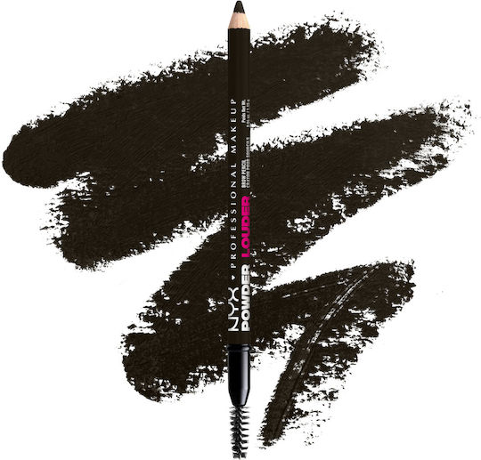 NYX Professional Makeup Professional Makeup Powder Louder Brow Pencil Σκιά για Φρύδια 09 Black