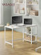 Birou Lemnos Alb cu Picioare Metalice 120x60x76cm