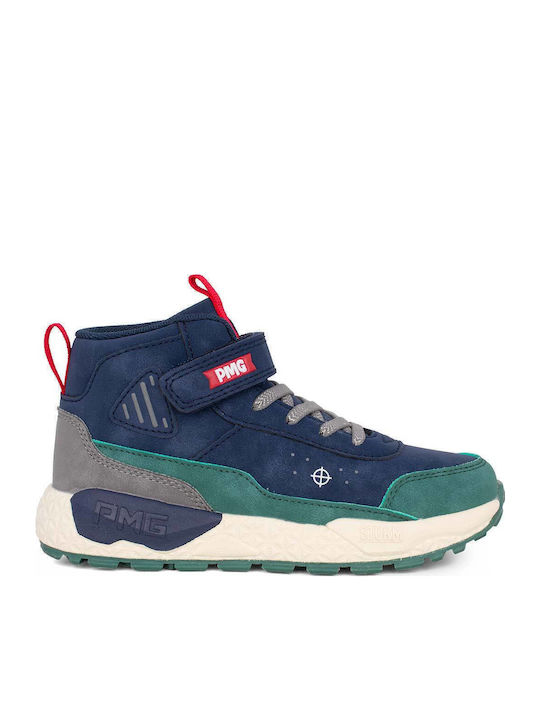 Kids Sneakers High Anatomic with Scratch Blue