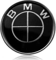 BMW Autoemblem Aufkleber 7.4 x 7.4cm für Autohauben in Schwarz Farbe 1Stück