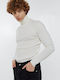 Langarm-Pullover Ecru