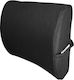 Car Memory Seat Cushion Adjustable Strap Storage Pocket Black