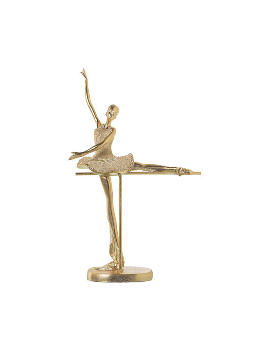 Decorative Figure Alexandra House Living Gold Plastic Ballerina 16 X 27 X 39 Cm