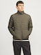 Winter Jacke Puffer Winddicht Olive