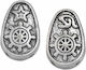 Metallic Craft Beads Silver 5pcs 21mm
