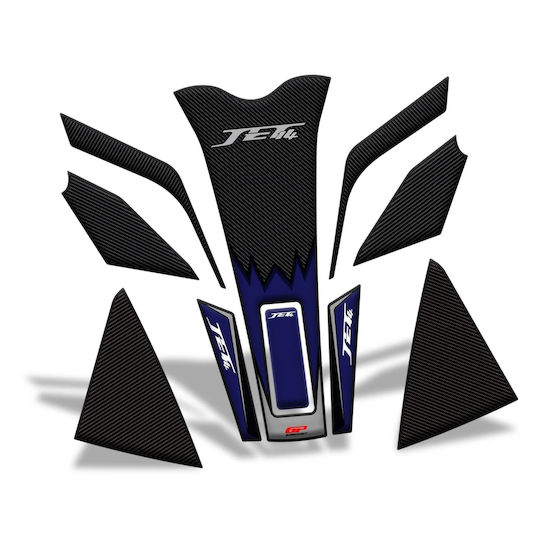 GP Kompozit Motorcycle Frame Protectors Blue