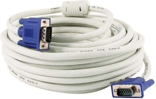 VGA-zu-VGA-Kabel D-Sub-zu-D-Sub Stecker-zu-Stecker 10m Hochwertig Geschirmt