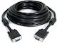 VGA-zu-VGA-Kabel D-Sub-zu-D-Sub Stecker-zu-Stecker 15m Hochwertig Geschirmt