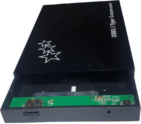 Externes HDD-Gehäuse Nelbo USB 3.0 Typ C 2,5" SATA III Laptop Einzelhandel Kabel Schutzhülle Inklusive