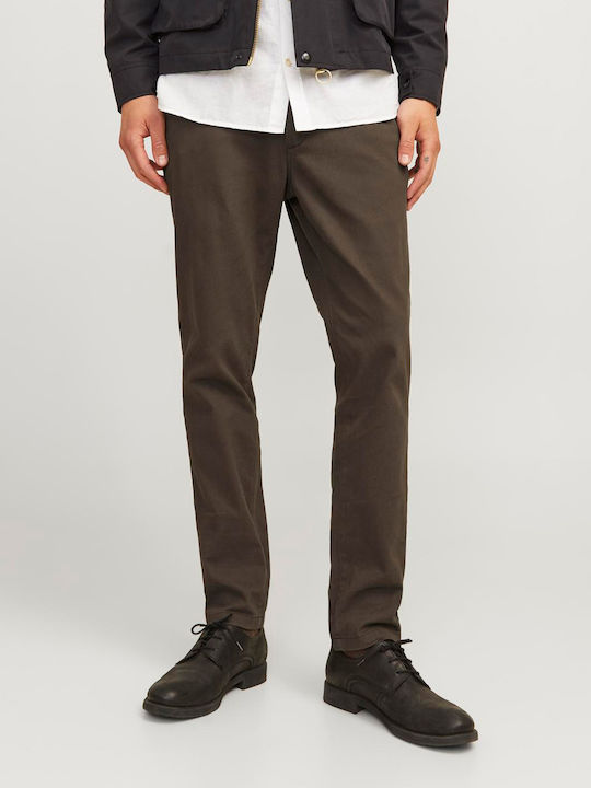 Jack & Jones Pantaloni pentru bărbați Olive pră...