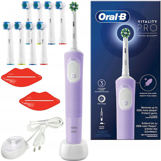 Periuță de dinți electrică Oral-B Vitality Pro D103 Lilac Violet + capete